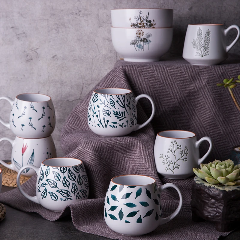 hot sale large ceramic mug cartoon mug mugs with logo ceramic coffee