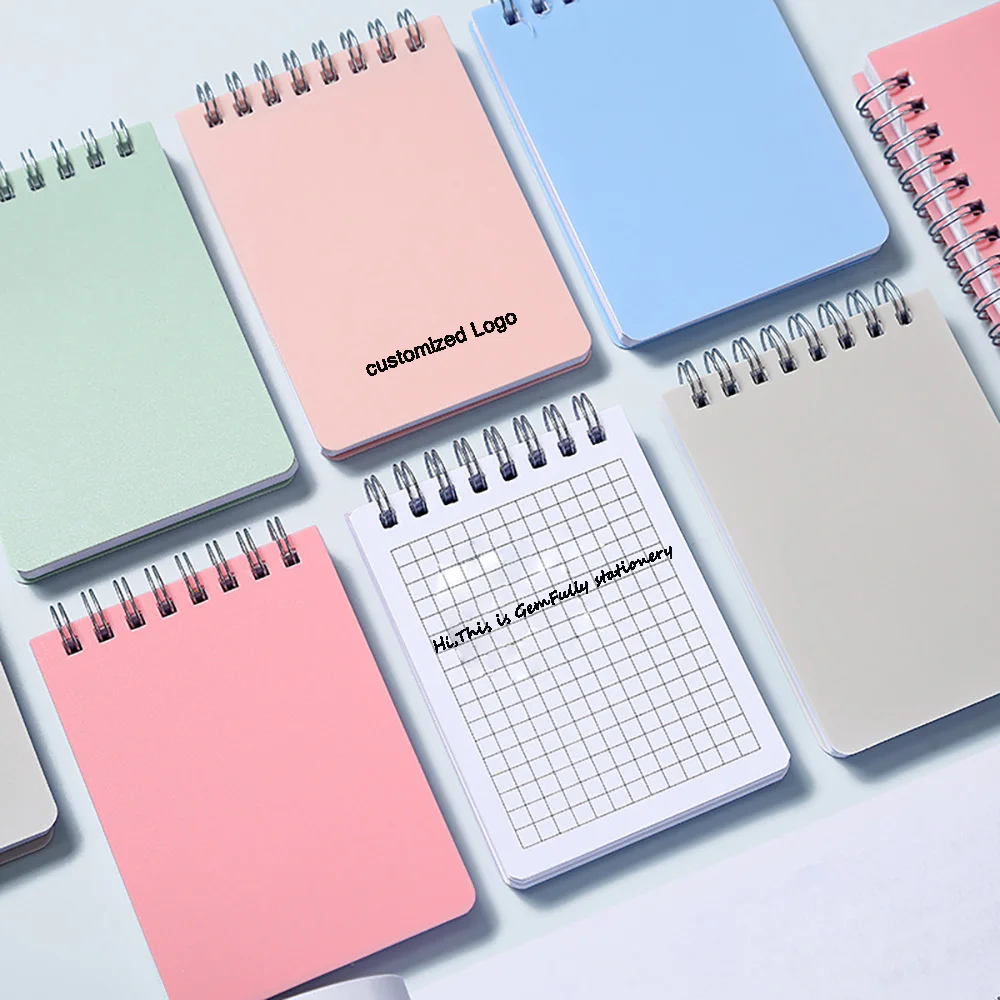 GemFully promotional-memo-pa pink notepads text books notebooks & writing pads with pvc notes cover