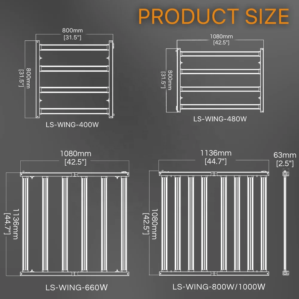 High Performance Grow Light Full Spectrum 1000W 3000K+5000K+660nm LM281B LM 301B LM301H Chips Commercial Indoor Vertical Farm