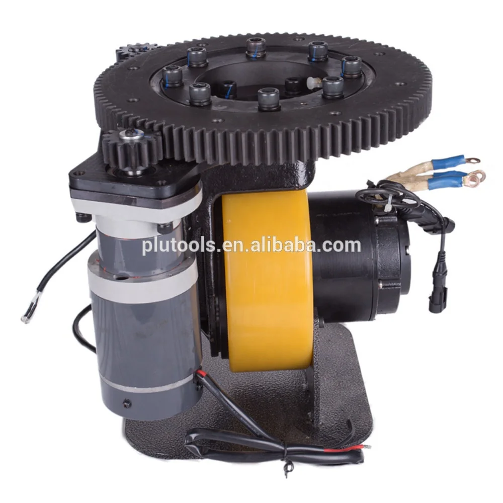 1200W 250mm Horizontal PMSM permanent synchronous motor in Wheel for  storage AGV uplif traction