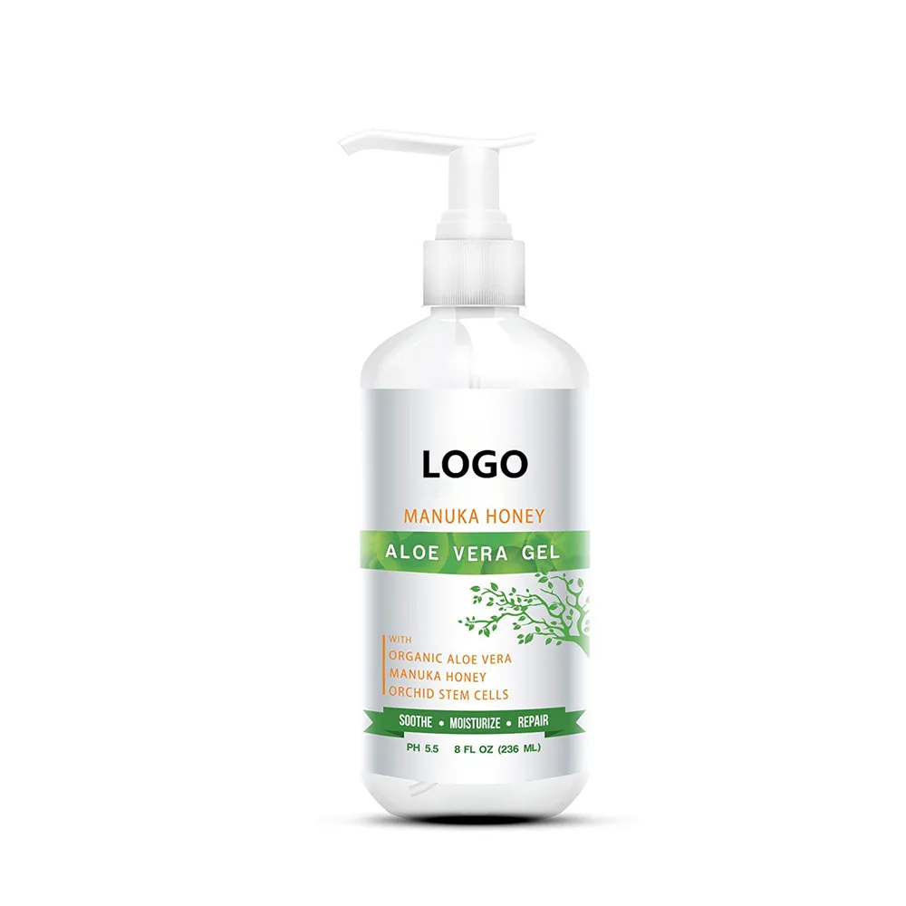 Private Label Organic Pure Aloe Vera Gel Hydrating Moisturizing For Face