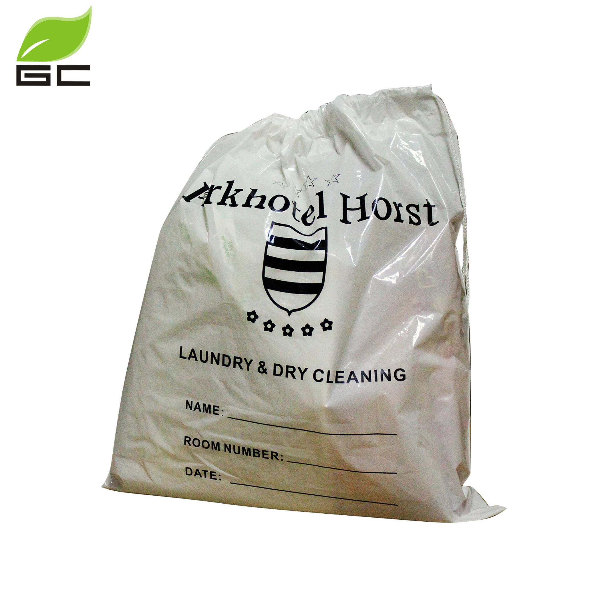 Custom Cheap Wholesale Printed Hotel Plastic Dry Cleaning Laundry Bag