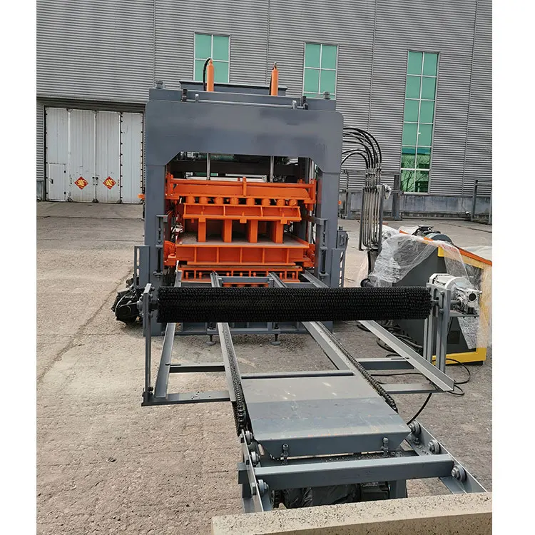 SY QT12-15 Automatic Concrete Block Making Machine Production Line PLD1200 Batching Plant JS750 Mixer Hollow Paving Slab Making