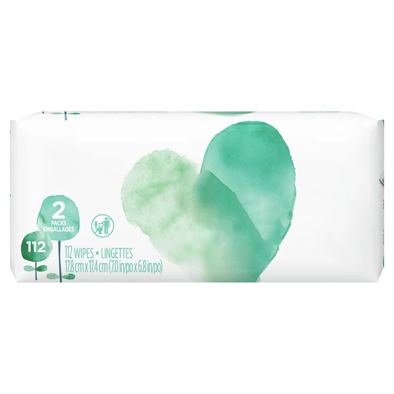 100% Bamboo Natural Fabric Biodegradable baby wet wipes organic baby wipes