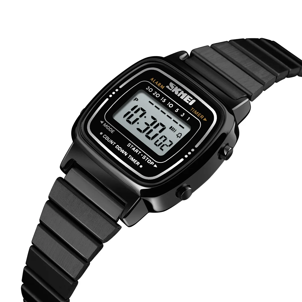 Skmei 1901 digital watch online waterproof women watch steel mesh digital watches for girl