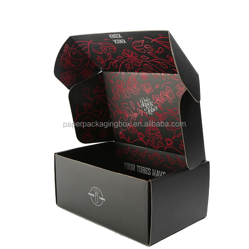 Small Full colors Design Printed LOGO Matt Cardboard Hat Carton Luxury Custom Corrugated Shipping Box for Suits