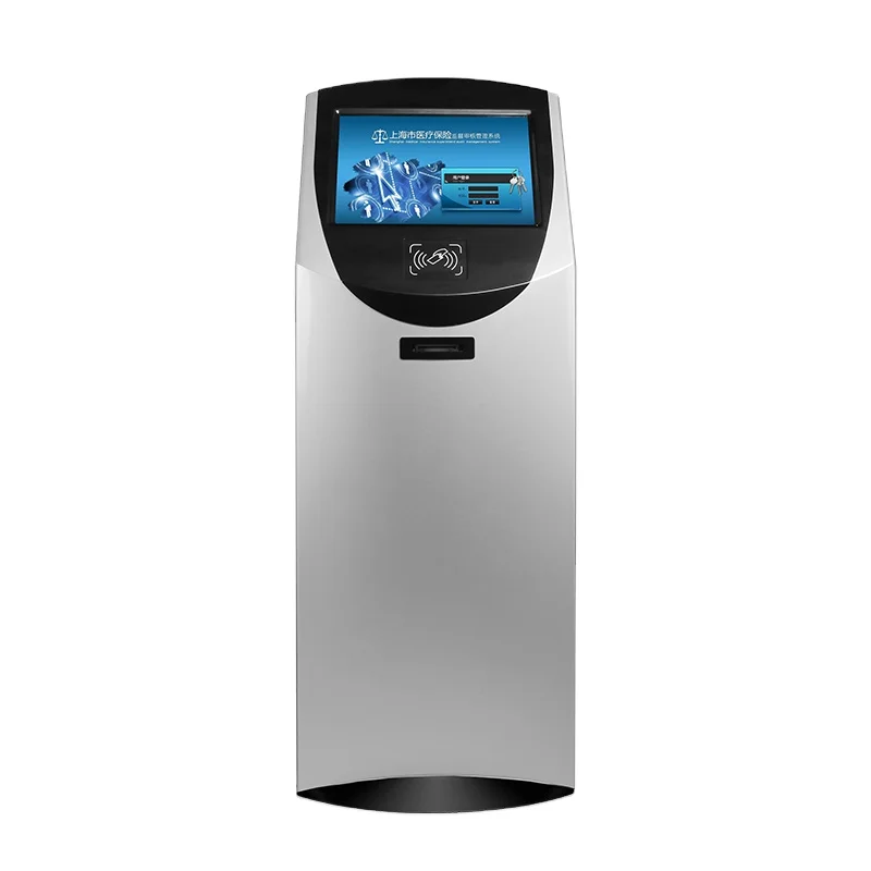 Floor stand card dispenser info kiosk payment with printer card payment kiosk machine queue management system self payment kiosk