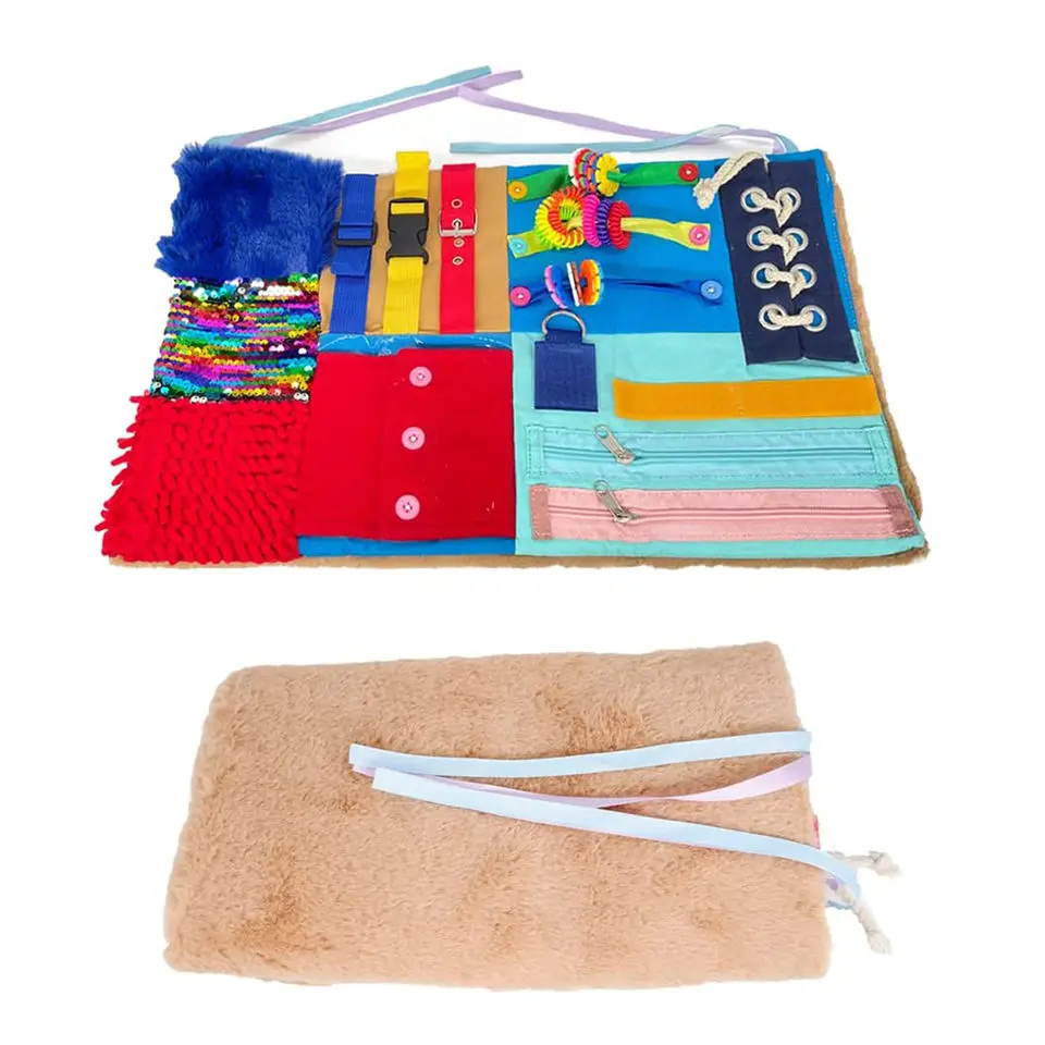 Custom Fidget Blanket For Alzheimer Patients Anxiety Relief Autistic Dementia Therapeutic Tool Sensory Pad