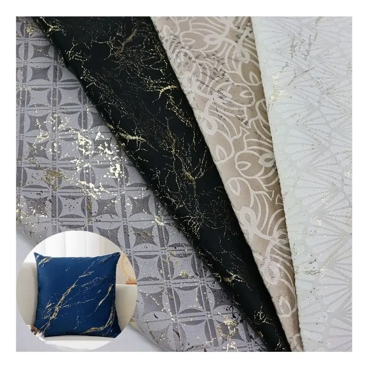 shaoxing keqiao polyester upholstery bronzed holland velvet sofa fabric