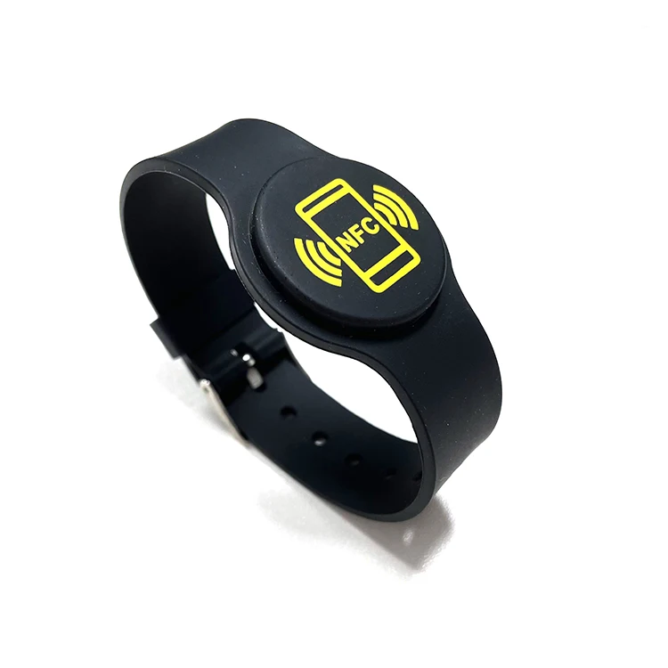TK4100/T5577/EM4305 Classic 1K 4K NFC id bracelet rfid wristband nfc silicone bracelets
