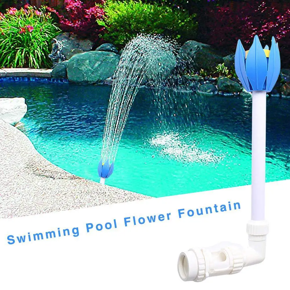 Mini Swimming Pool Waterfall Sprayer  Jets Lotus Flower Nozzle Outdoor Garden Swimming Pool Decoration Accessories