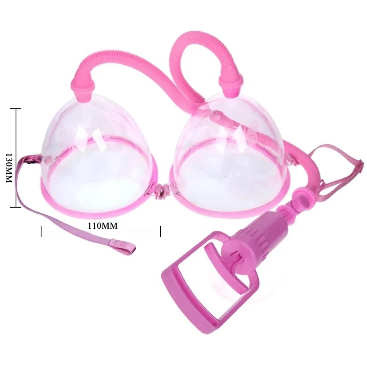Manual Big Breast Vacuum Pump lifting Chest Beauty Breast Massager Female Breast Enhancement Enlargement Pump with Twin Cup