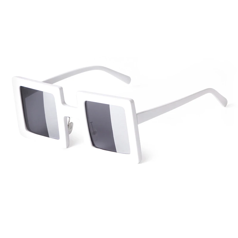 STORY STY9062DA Oversized Square Designer Sunglasses Pink White Frame Summer Beach Sun Shades Women Two Color Lenses Sun Glasses