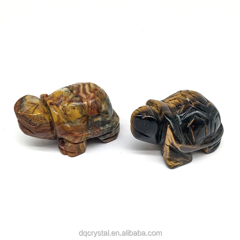 Оптовая продажа натуральное исцеление хрустальные черепахи ручной работы смешанный материал черепаха для украшения дома подарок