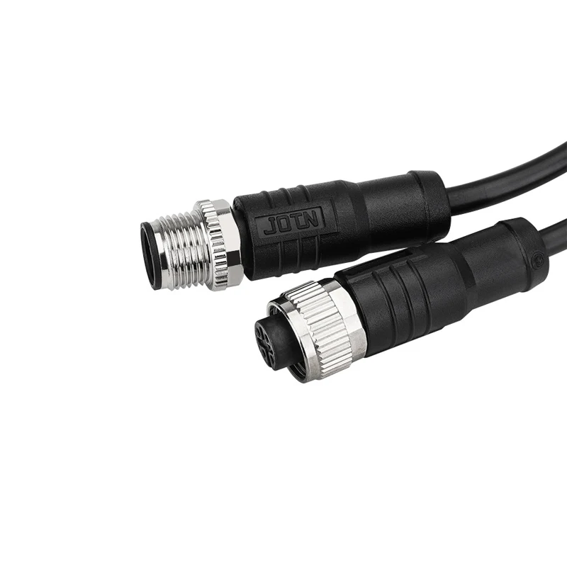 Industrial Male Female Aviation Plug Connectors Forming Connection Line 2 3 4 5 8-Core M12 Waterproof Connector