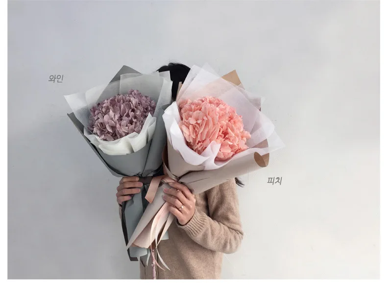 
Wholesale hot sale of translucent gift paper flowers waterproof plain mist face paper morning mist soft light wrapping paper 