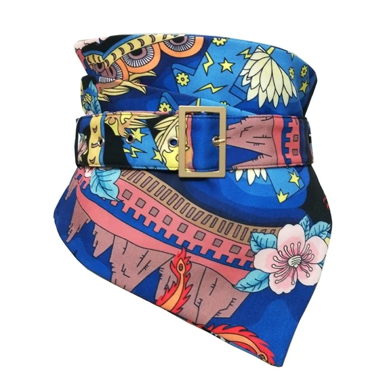 Women Cummerbund Retro Wide Waistband Elastic Belts Women Dress Leather Waistband Lady Cummerbund Girdle Strap