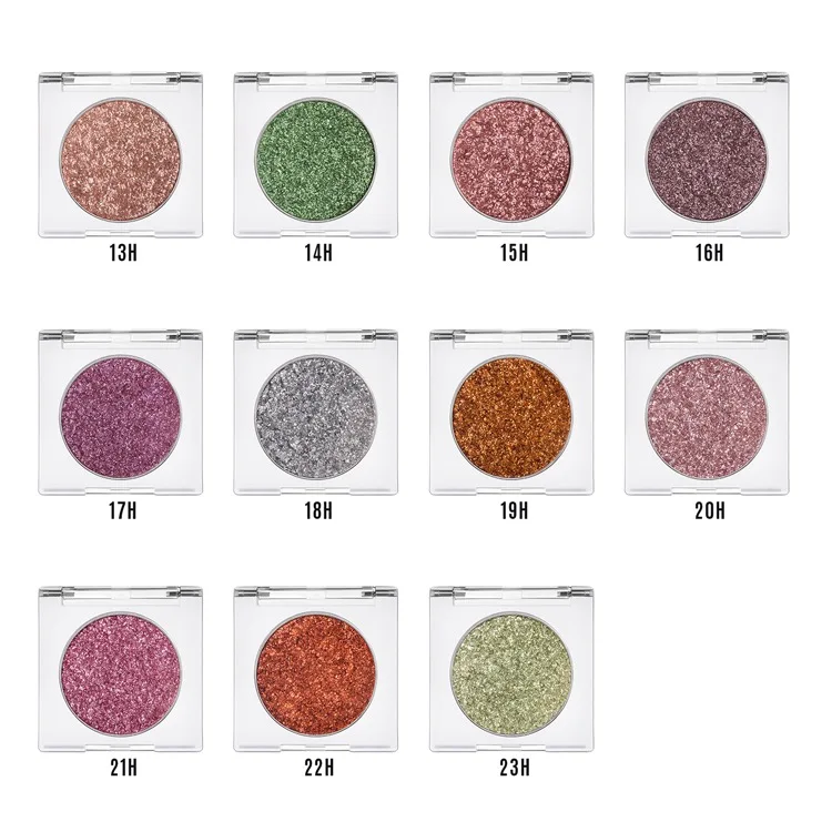 Vegan Matte Eyeshadow Palette Chameleon Metallic Luminous Finish Shimmer Single Eyeshadow Private Label DIY Glitter Eye shadow