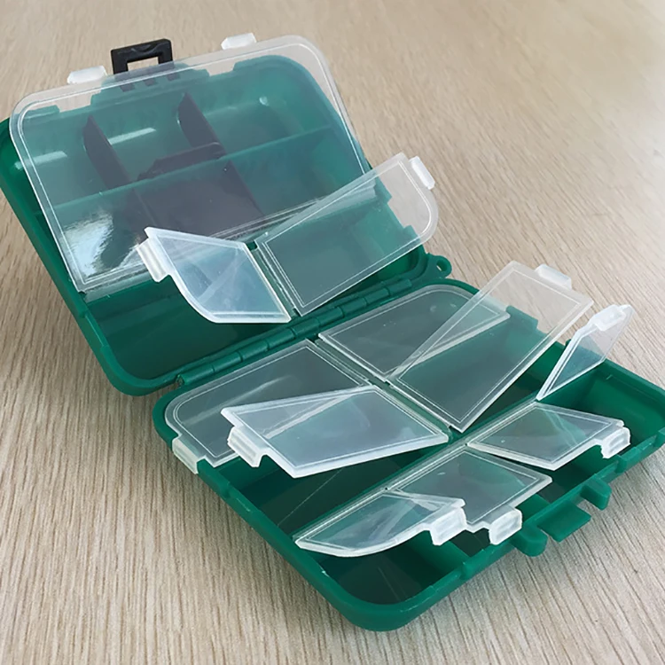 Ящик для инструментов коробка для хранения Коробка для аксессуаров черный/зеленый рыболовное снаряжение
