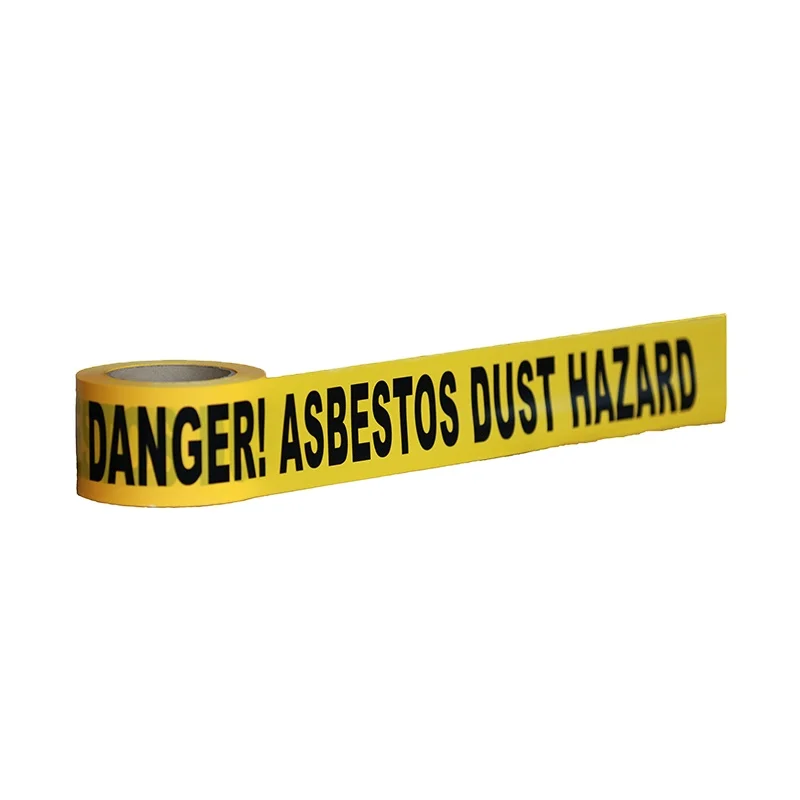 ASBESTOS Warning Tape PE Non-adhesive Tape Caution Tape China Factory