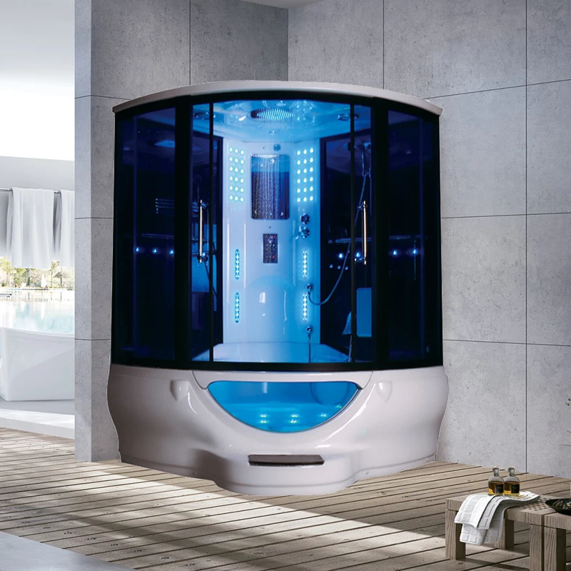 Factory price indoor for bathroom massage whirlpool steam bath cabinet steam shower units steam bath room
