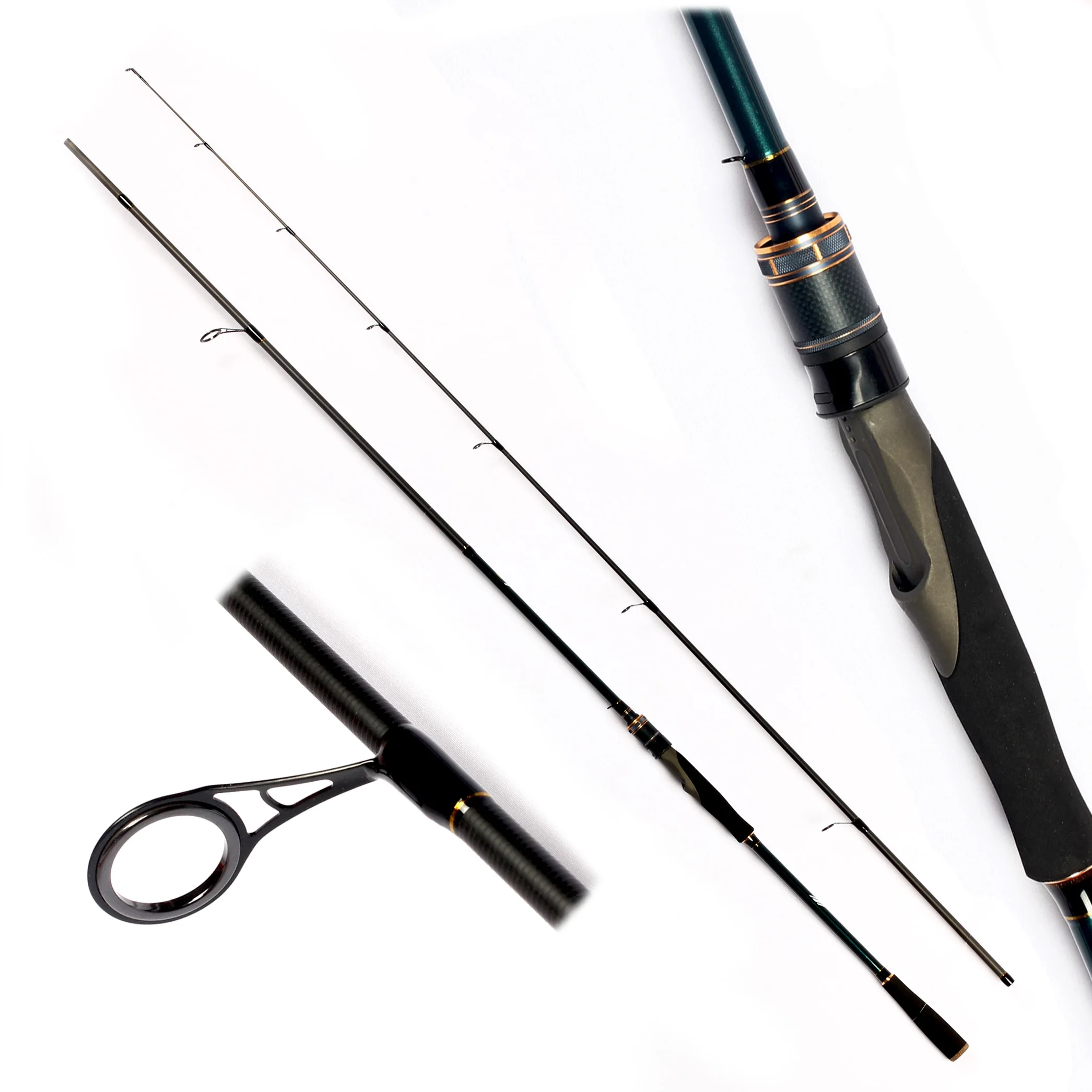 Eurasian Sports Concept 2 Sections Spinning Rod Line 8-14lb 6ft 7ft Fast action Medium Power X Carbon Fishing Pole