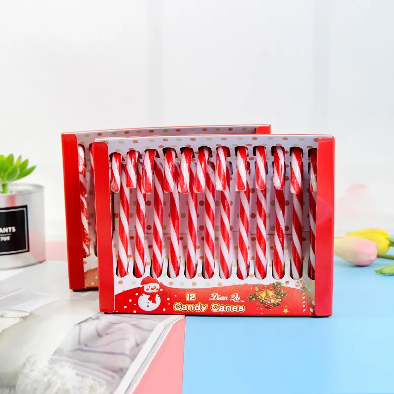 wholesale custom halal rainbow hard merry christmas candy cane