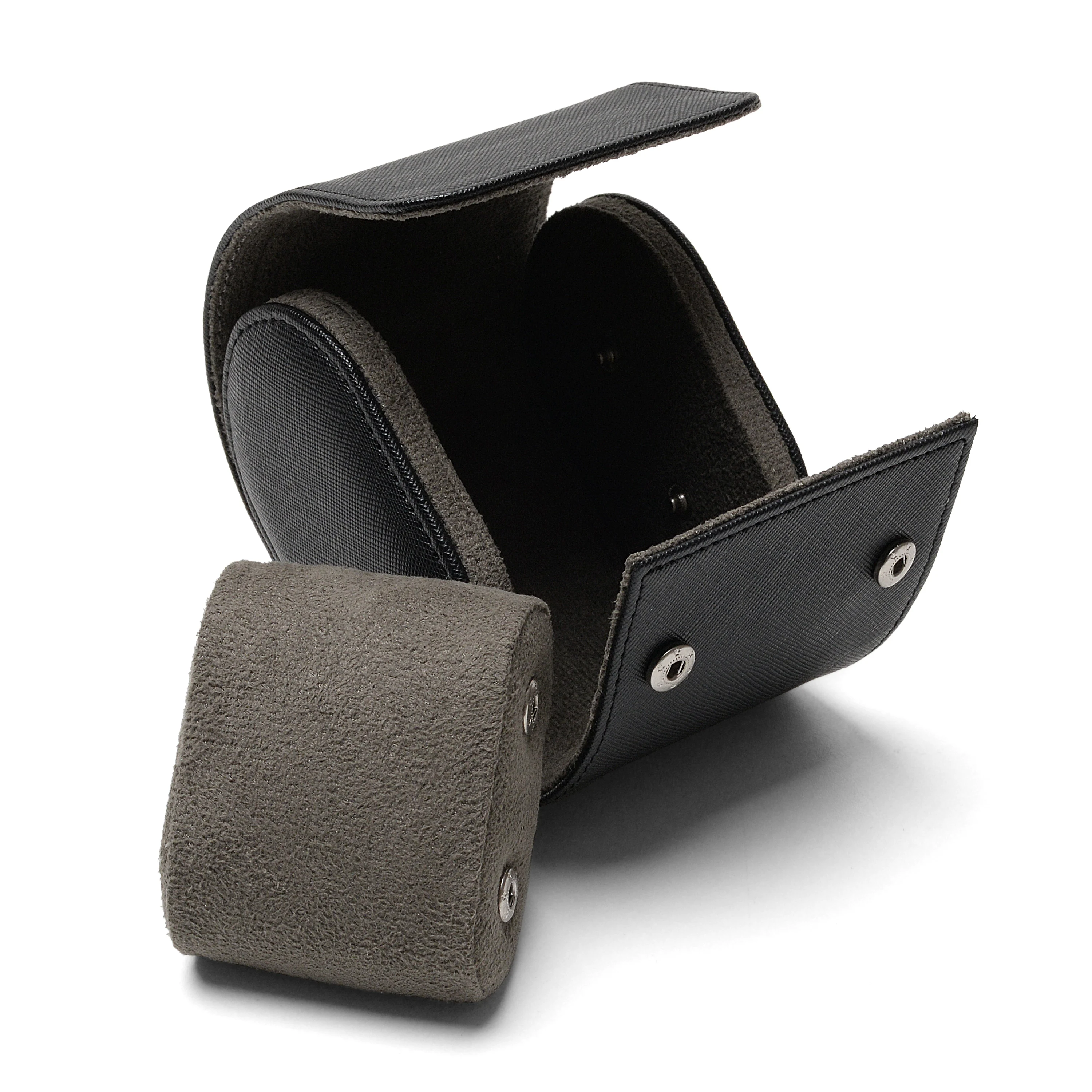 Fashion Travel Case 2 slot Caja Para Reloj Custom Portable Luxury Watch Roll Leather Watch Storage Box Gift With Velvet Linner