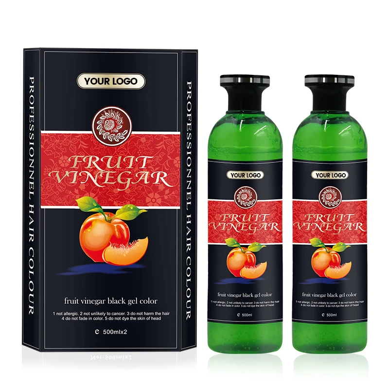 Joynna Private Label 100% покрытие для серых волос краска фруктовый шампунь уксус 500 мл * 2