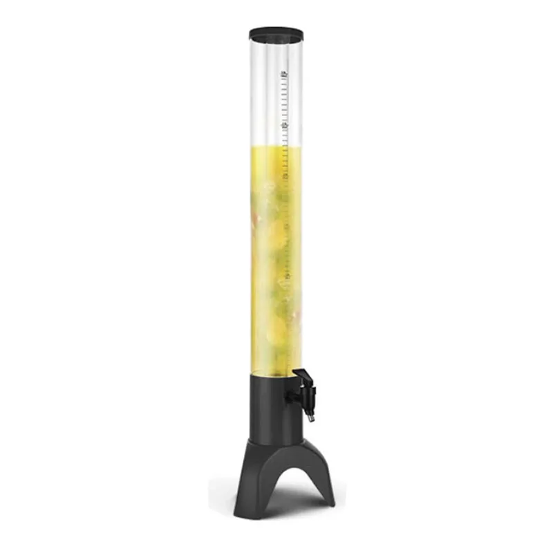 Portable 1.5L Tripod Wine & Beer Dispenser Plastic Water Refrigeration Method for Party Beverages and Liquors
