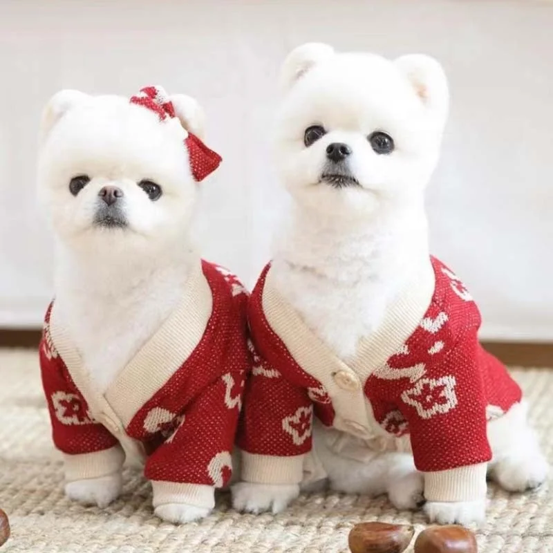Dog Fall Winter Sweater for Small Medium Large Dogs or Cats Soft  Warm Cold Weather Stylish Clothes