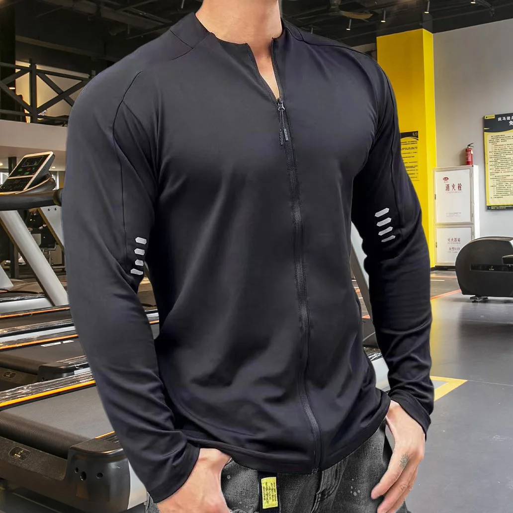 BSCI OEM Manufacturer High Quality Athletic Wear Fleece Hooded Exercise Clothes For Men Running Jacket