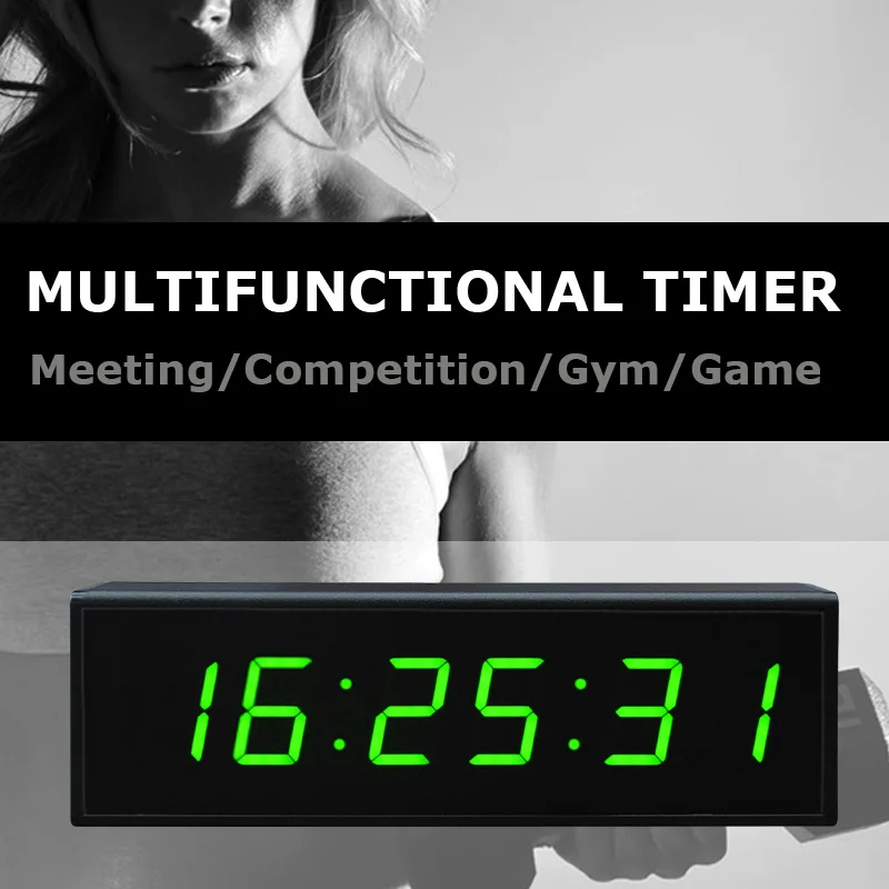 CHEETIE CP13 New Fashionable USB Charging Design Electronic Green Digital Led Display Programmable Timer Wall Clock