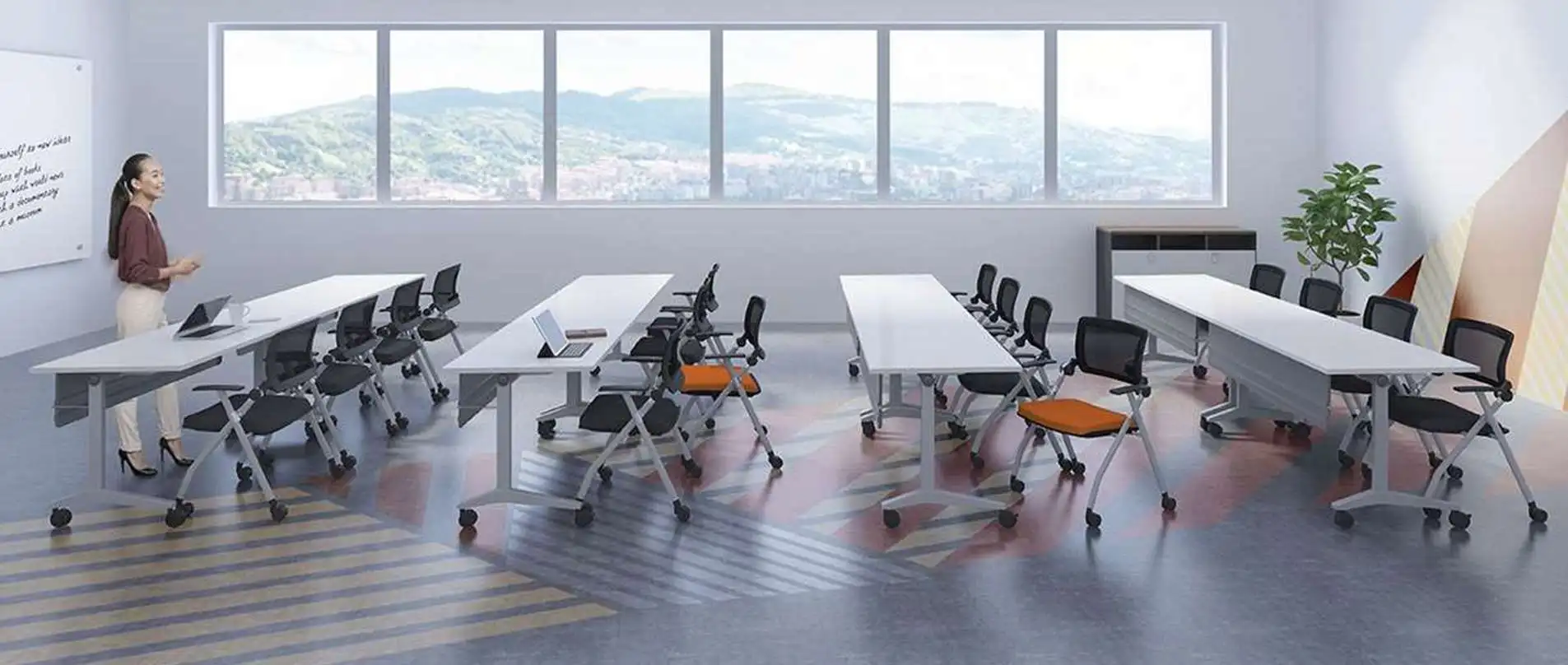 Зеленый стул XinYueTM светло-серый четырехногий