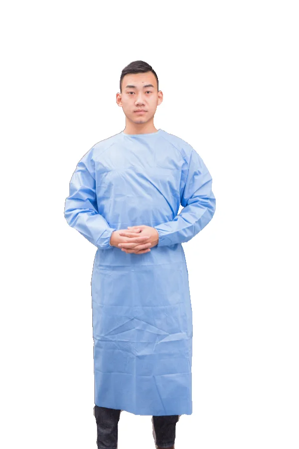 Disposable Isolation Clothes Sterilized Non Woven Consumable Hospital Medical Protection Surgical Gown