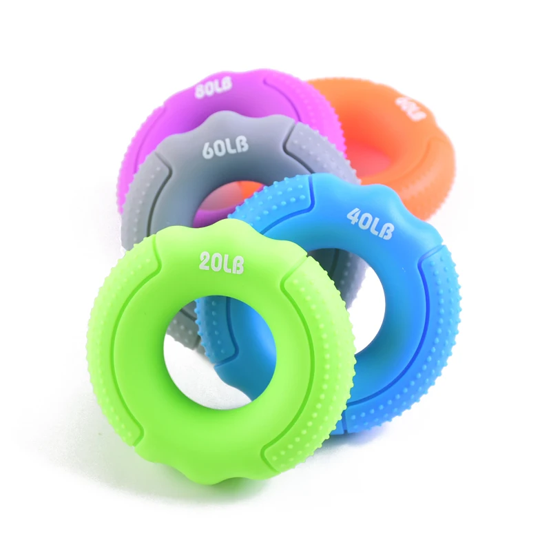 
Silicone hand grip forearm hand carpal expander muscle power training finger exerciser 