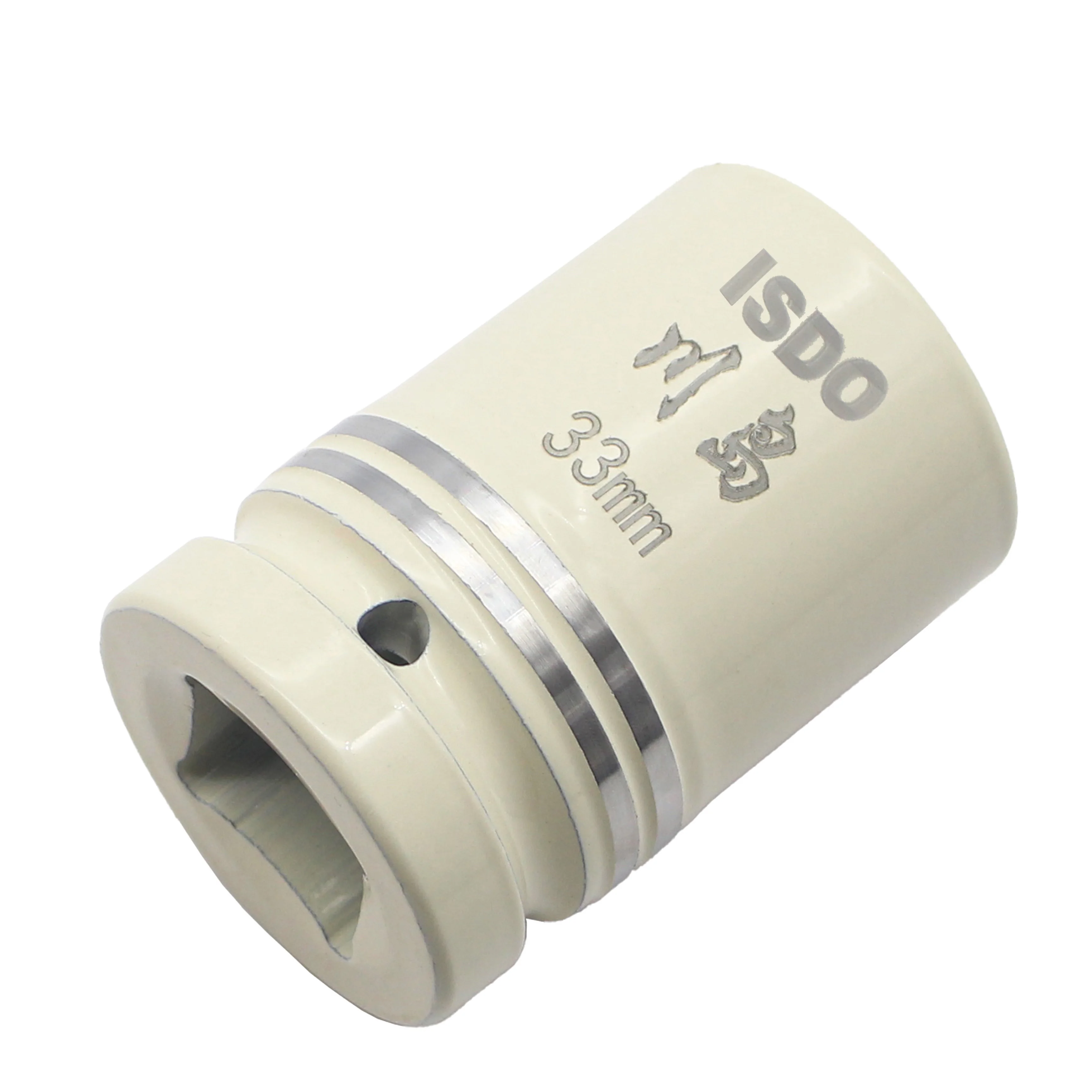 Special 1 inch Drive Metric Deep Impact Socket Industrial-grade Paint Sleeve White Baking Paint Heavy Duty Socket