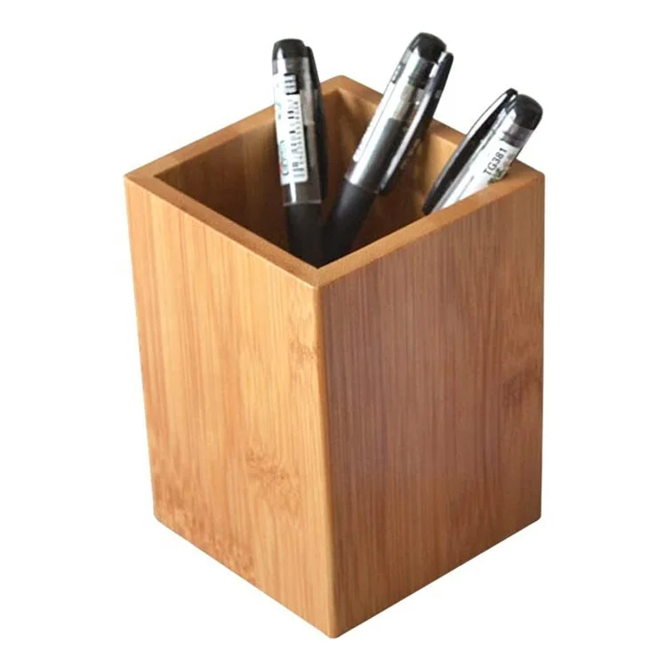 Bamboo Desk Pen Pencil storage Holder