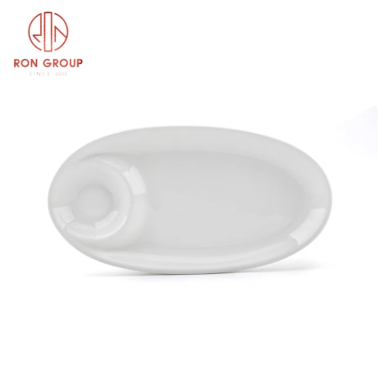 wholesale hotel used oval dishes ceramic chargers sushi plate for restaurants