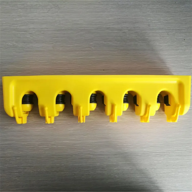 Multi-Purpose Plastic Cleaning Tools Organizer Storage Wall Mount Hanger Broom Mop Holder for Home Use OEM Design Box Packaging