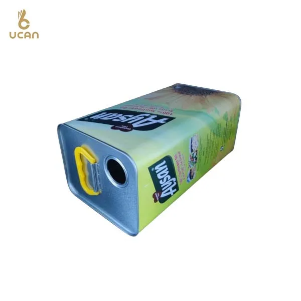 4L Rectangle Food Grade Olive Oil Tin Cans 3L 5L Square Metal Tins for Cooking Oil Packing Custom Print OEM ODM Metal Container