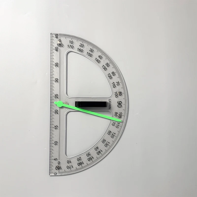 Plastic protractor large triangle ruler semicircle Protractor set for teacher