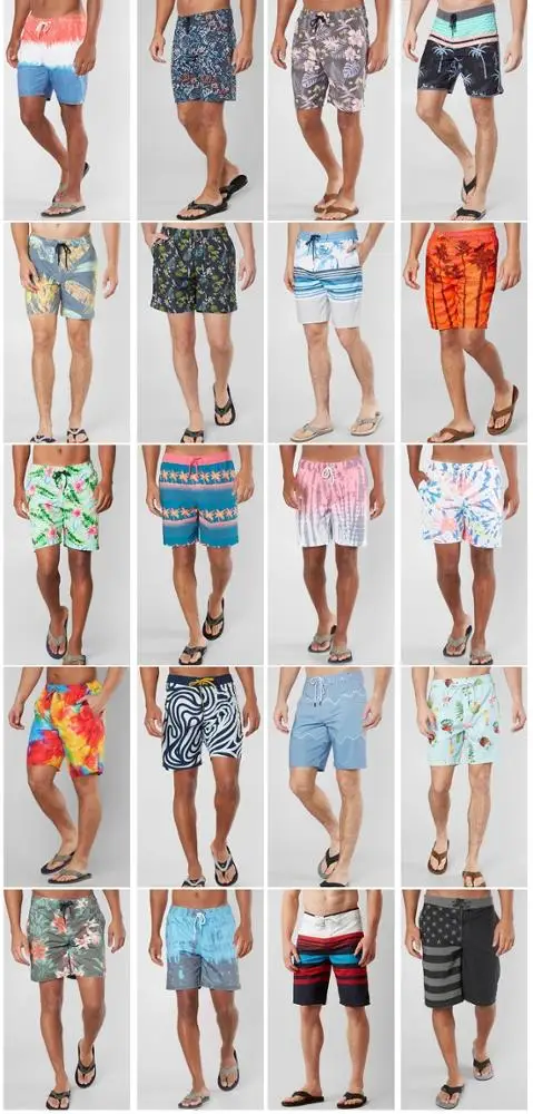 Wholesale custom waterproof pockets Recycled boardshorts blank swim trunks board shorts surf mens beach shorts