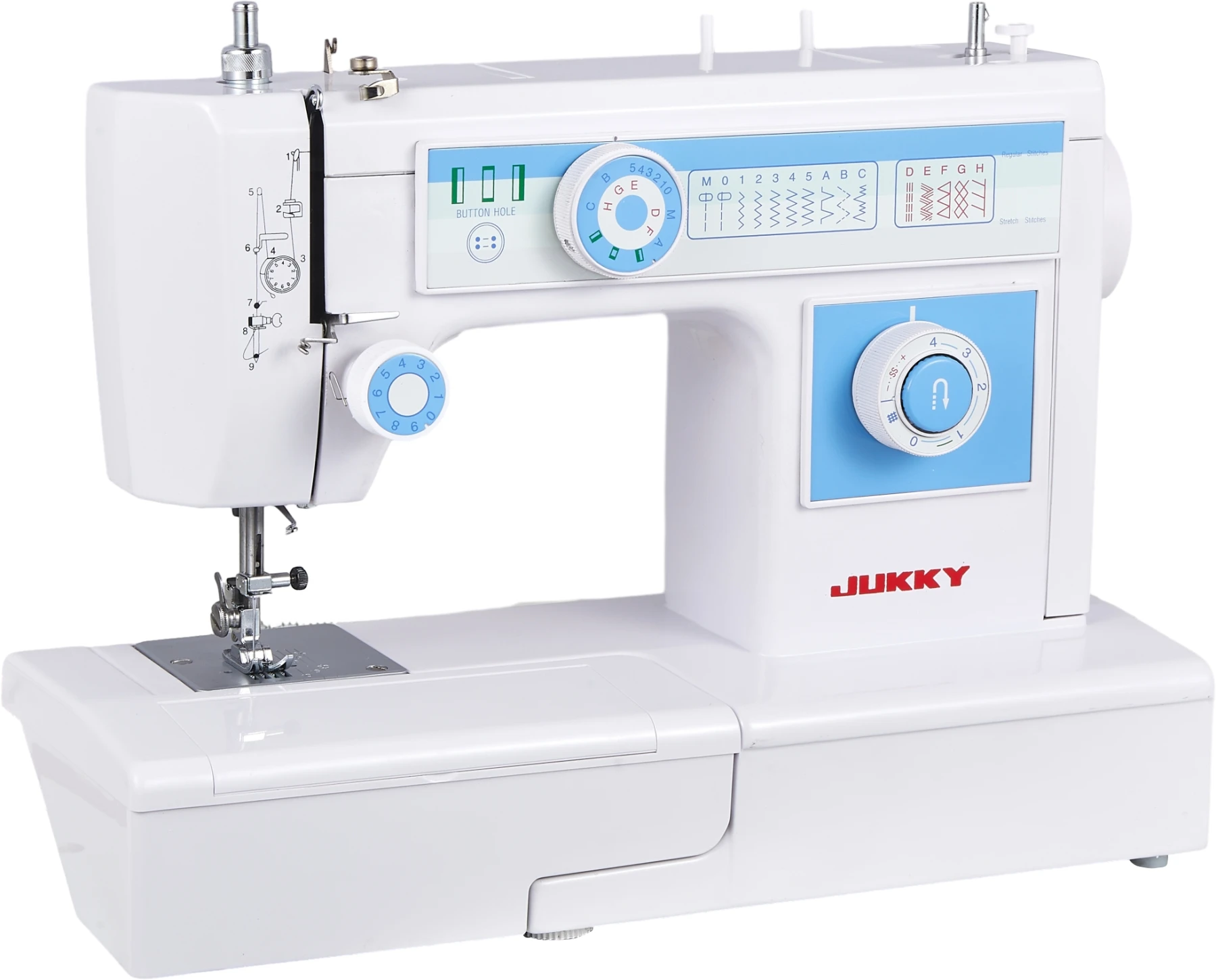 JK2010 High speed Multi-functiona sewing machine  2 needle positions Electric Sewing Machine with sewing machine accessories