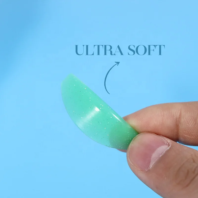 Translucent Eyelash Perm Shield Soft Lash Lift Silicone Pad Reusable Glue free Self Sticky Lash Lifting Rod Lash Perming shields