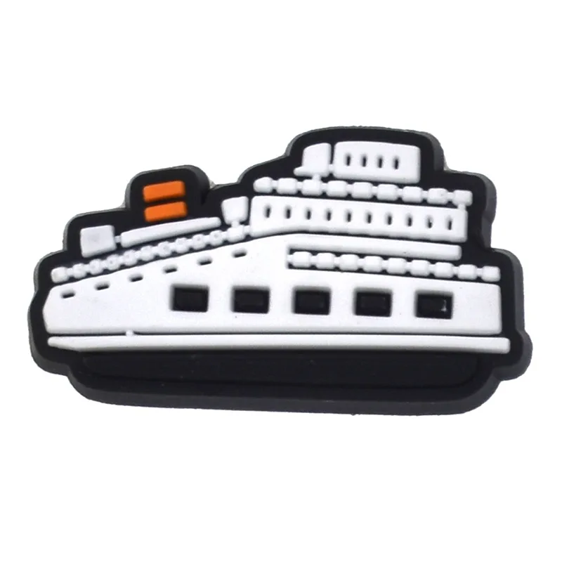 2022 The famous building Wholesale PVC Clog Shoe Decorations New design Soft Rubber Shoe croc Charms As a gift for the child