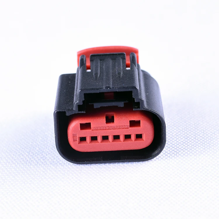 XF  1-1419168-2 (1438153-6)  black female 6 pin IP67 car wire connector Get .64 Connector System