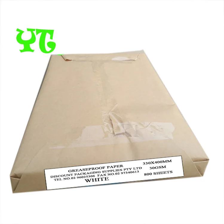 Factory direct butter paper with printing rolls greaseproof for export