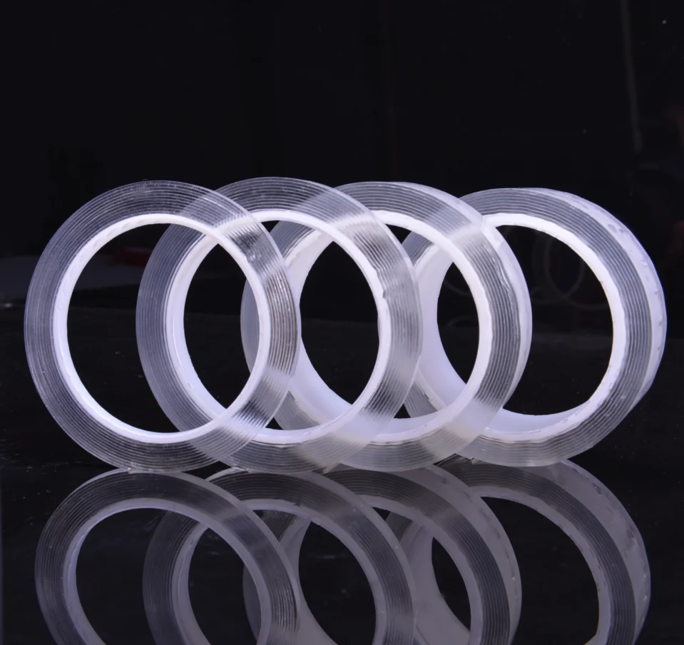 Multipurpose No Trace Double Sided Reusable Transparent Grip Tape Nano Tape