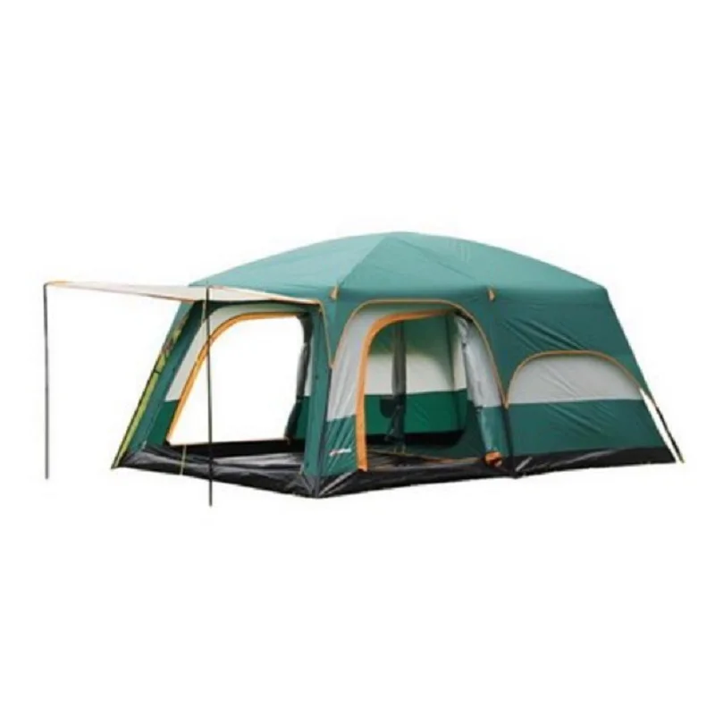 Factory sale 5-8 person Luxury Large Dome Family Waterproof Folding two rooms Outdoor Camping Tents